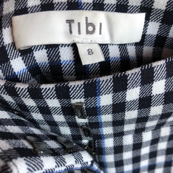 Tibi Checkered Low-Rise Mini Skirt - Picture 3 of 3